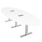 Skutchi Designs 45 in W, 120 in L, 29 in H, Engineered Wood Top, White HAR-OVL-46X119-T-ELEC-XD09 - alternate 1